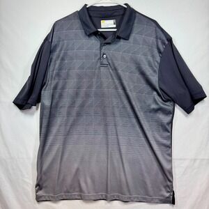 Nicklaus Golf Polo Shirt‎ StayDri Geometric Print Athletic Sz XL